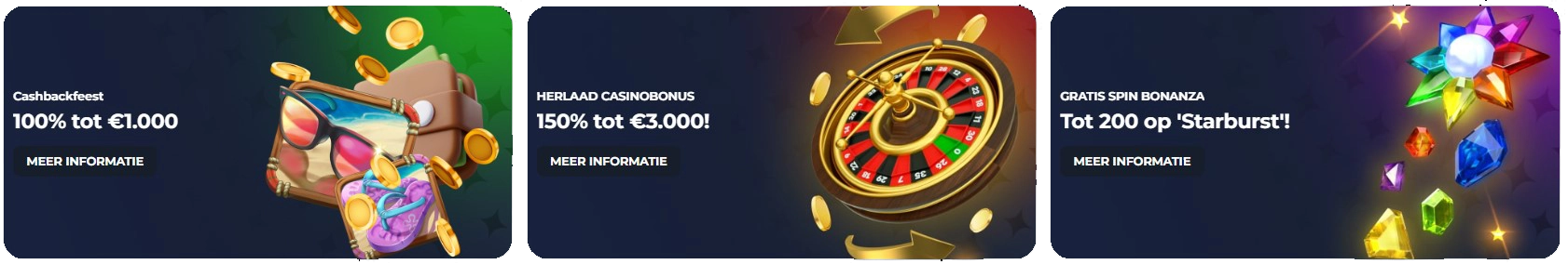 Casino acties en bonussen bij Lucky Wands